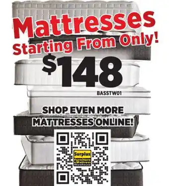 Surplus Furniture Mattress offer