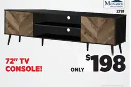 Surplus Furniture Black with Wood Doors 72 TV Console offer