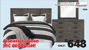 Surplus Furniture Alabaster Oak 3-Piece Queen Bedroom Set offer