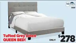 Surplus Furniture Grey Queen Bed Complete offer