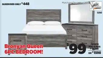 Surplus Furniture Bronyan Gray 6-Piece Queen Bedroom Set offer