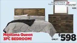 Surplus Furniture Montana 3-Piece Queen Bedroom Set offer