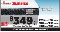 Surplus Furniture Sunrise Queen Mattress Set offer