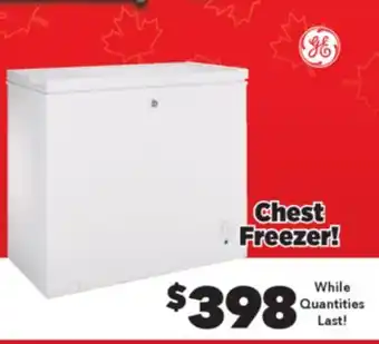 Surplus Furniture GE White 7.0 Cubic Foot Chest Freezer offer
