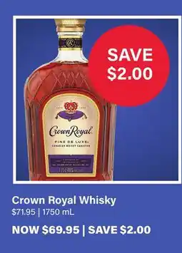 LCBO Crown Royal Whisky offer