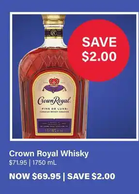 LCBO Crown Royal Whisky offer