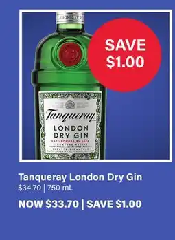 LCBO Tanqueray London Dry Gin offer