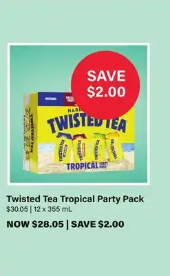 LCBO Twisted Tea Tropical Party Pack offer