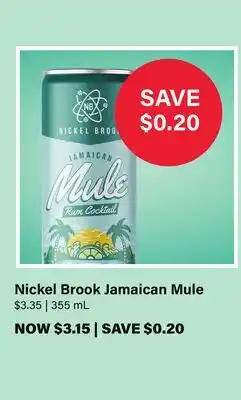 LCBO Nickel Brook Jamaican Mule offer