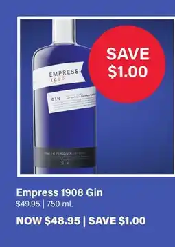 LCBO Empress 1908 Gin offer