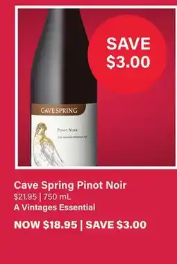 LCBO Cave Spring Pinot Noir offer