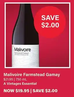 LCBO Malivoire Farmstead Gamay offer