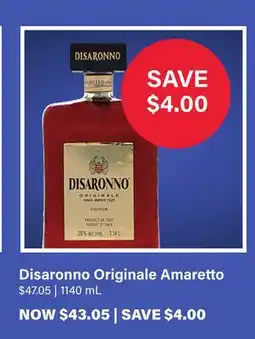 LCBO Disaronno Originale Amaretto offer