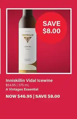 LCBO Inniskillin Vidal Icewine offer