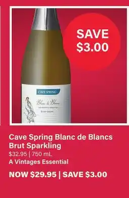 LCBO Cave Spring Blanc de Blancs Brut Sparkling offer