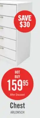 The Brick Dynamic Arlo Bedroom Chest of Drawers, 5-Drawer, 23.6W x 36.2H, Made in Canada - White offer