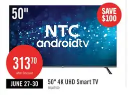 The Brick NTC 50 UHD Smart Android TV offer