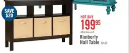 The Brick Kimberly 48 Hall Table with 3 Baskets - Espresso offer