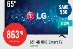 The Brick LG 65 UA77 4K UHD Smart TV offer