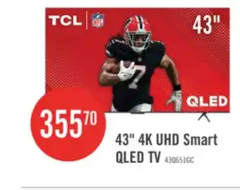 The Brick TCL 43 QLED Pro 4K UHD HDR Pro 60Hz Google Smart TV (43Q651G-CA) offer