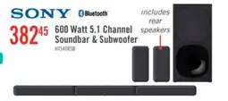 The Brick SONY 5.1 CH Dolby Digital Soundbar with Subwoofer and Wireless Rear Speakers (HTS40R) offer