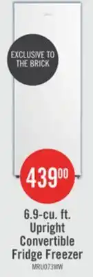 The Brick Midea 6.9 Cu. Ft. Convertible Upright Refrigerator-Freezer - MRU07B3AWW offer