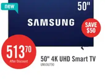 The Brick Samsung 50 U7900F Crystal UHD 4K Smart TV (UN50U7900FFXZC) offer