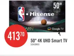 The Brick Hisense 50 4K UHD HDR10 Dolby Vision 60Hz Google Smart TV (50A68N) offer