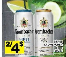 Supermarché PA BIÈRES KROMBACHER | BEERS offer