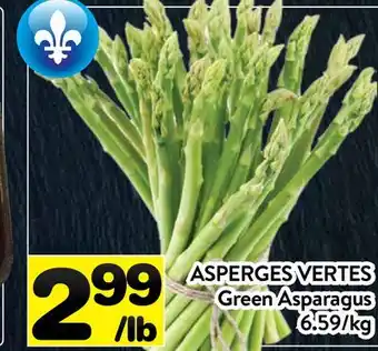 Supermarché PA ASPERGES VERTES | GREEN ASPARAGUS offer