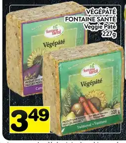 Supermarché PA VÉGÉPÂTÉ FONTAINE SANTÉ | Veggie Pâté offer