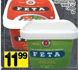 Supermarché PA FROMAGE FETA TRIPLE A | Cheese offer