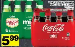 Supermarché PA LIQUEURS DOUCES CANADA DRY, COKE OU COKE ZERO | SOFT DRINKS offer