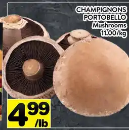 Supermarché PA CHAMPIGNONS PORTOBELLO | Mushrooms offer