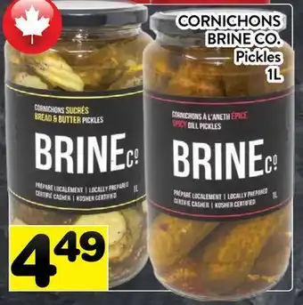 Supermarché PA CORNICHONS BRINE CO. | PICKLES offer