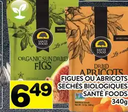 Supermarché PA FIGUES OU ABRICOTS SECHÉS BIOLOGIQUES SANTÉ FOODS offer
