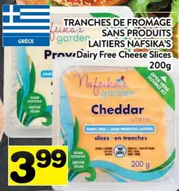 Supermarché PA TRANCHES DE FROMAGE SANS PRODUITS LAITIERS NAFSIKA'S | Dairy Free Cheese Slices offer