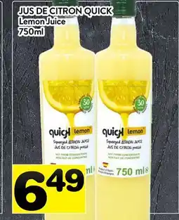 Supermarché PA JUS DE CITRON QUICK | Lemon Juice offer
