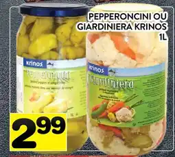 Supermarché PA PEPPERONCINI OU GIARDINIERA KRINOS offer