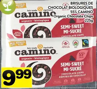 Supermarché PA BRISURES DE CHOCOLAT BIOLOGIQUES 55% CAMINO | Organic Chocolate Chips offer