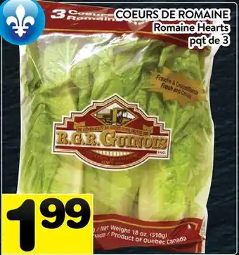 Supermarché PA COEURS DE ROMAINE | ROMAINE HEARTS offer