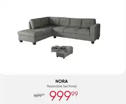 Meubles RD NORA Reversible Sectional offer