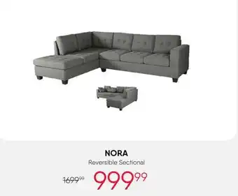 Meubles RD NORA Reversible Sectional offer