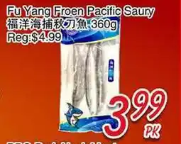 Foody Mart FU YANG FROEN PACIFIC SAURY offer