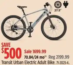 Canadian Tire Transit urban electric adult bike offer