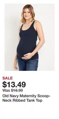 Old Navy Old Navy Maternity Scoop-Neck Ribbed Tank Top offer