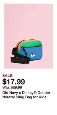 Old Navy Old Navy x Disney Gender-Neutral Sling Bag for Kids offer