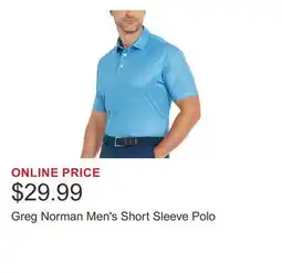 Costco Greg Norman Men's Short Sleeve Polo offer