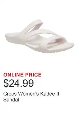 Costco Crocs Women's Kadee II Sandal offer