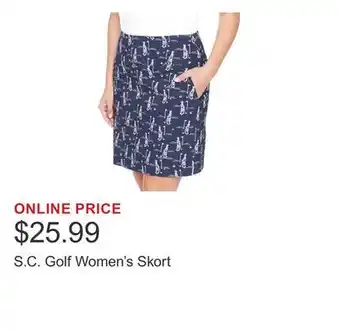 Costco S.C. Golf Women's Skort offer